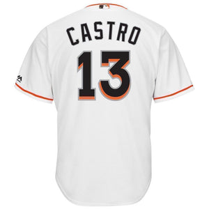 Starlin Castro Miami Marlins Baseball Player Jersey