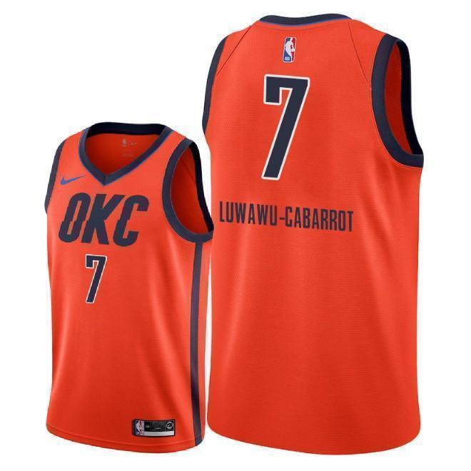 Oklahoma City Thunder #7 Timothe Luwawu-Cabarrot 2018/19 Earned Edition Swingman Jersey