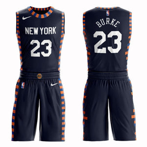 New York Knicks #23 Trey Burke City 2019 Jersey and Pant Set
