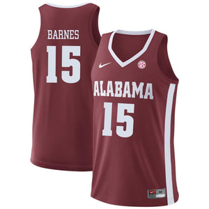 Tyler Barnes Alabama Crimson Tide Basketball Jersey - Cardinal