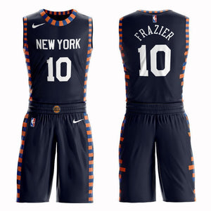 New York Knicks #10 Walt Frazier City 2019 Jersey and Pant Set