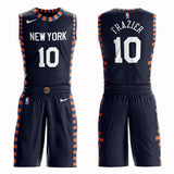New York Knicks #10 Walt Frazier City 2019 Jersey and Pant Set