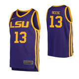Will Reese LSU Tigers Basketball Jersey - Purple
