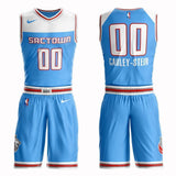 Sacramento Kings #00 Willie Cauley-Stein City 2019 Jersey and Pant Set