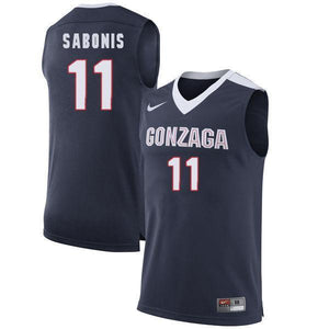 Domantas Sabonis Gonzaga Bulldogs Basketball Jersey-Navy