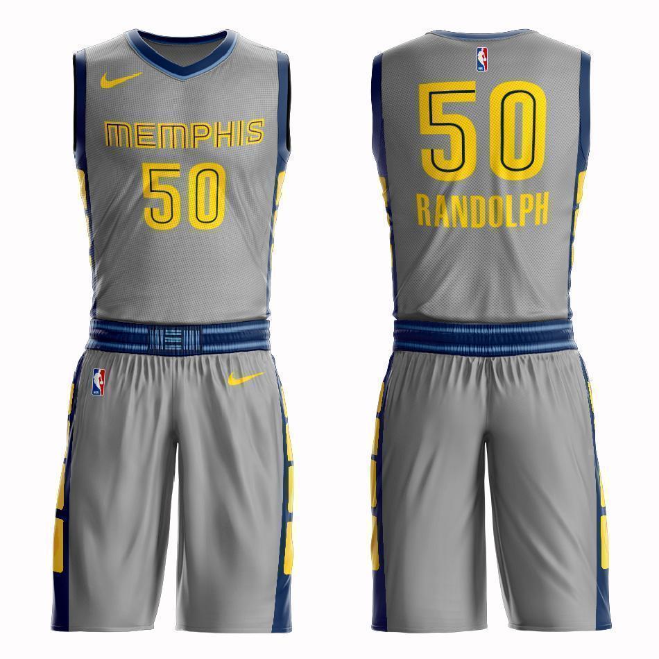 Memphis Grizzlies #50 Zach Randolph City 2019 Jersey and Pant Set