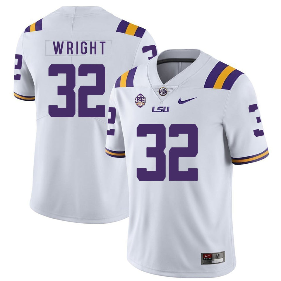 James Wright LSU Tigers Football Jersey - White