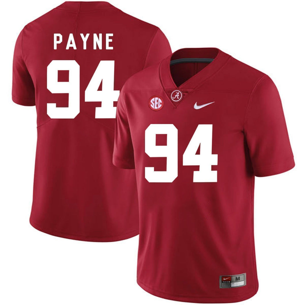 Da'Ron Payne Alabama Crimson Tide Football Jersey-Red