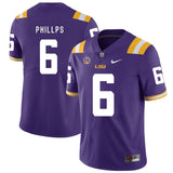 Jacob Phillps LSU Tigers Football Jersey - Purple
