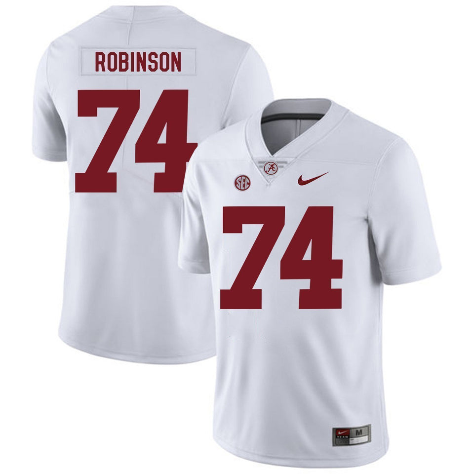 Cam Robinson Alabama Crimson Tide Football Jersey-White