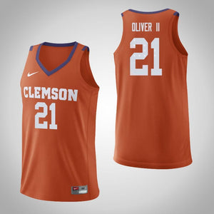 Anthony Oliver II Clemson Tigers Basketball Jersey