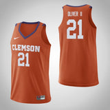 Anthony Oliver II Clemson Tigers Basketball Jersey