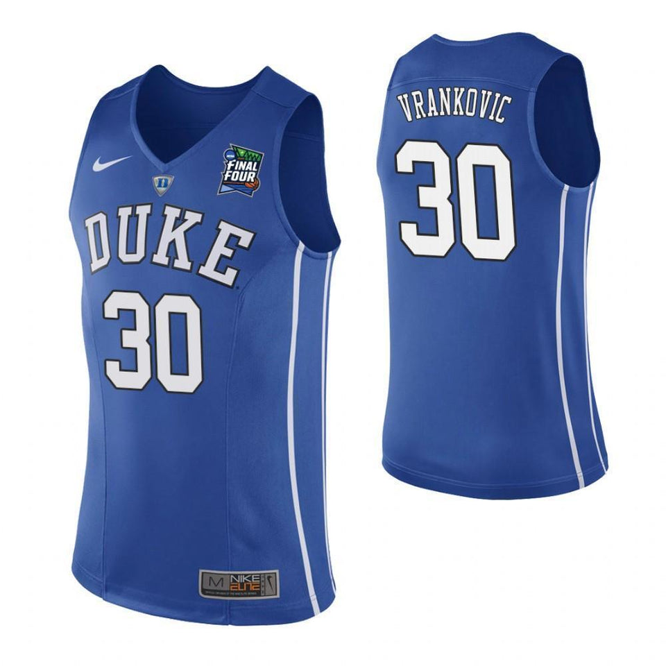 Antonio Vrankovic Duke Blue Devils 2019 Final Four Basketball Jersey