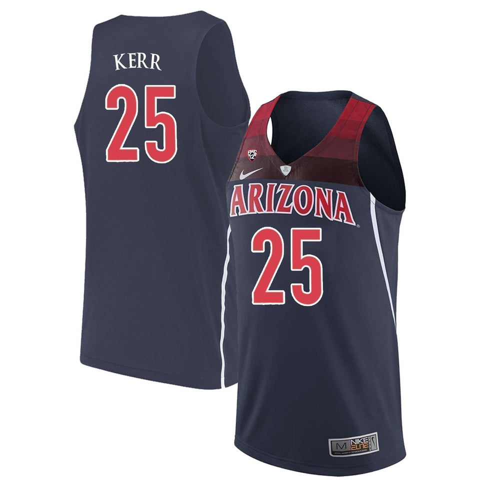 Steve Kerr Arizona Wildcats Basketball Jersey-Navy