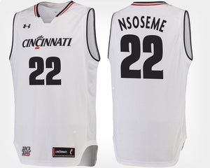 Eliel Nsoseme Cincinnati Bearcats Basketball Jersey-White
