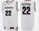 Eliel Nsoseme Cincinnati Bearcats Basketball Jersey-White