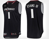 Jacob Evans III Cincinnati Bearcats Basketball Jersey-Black