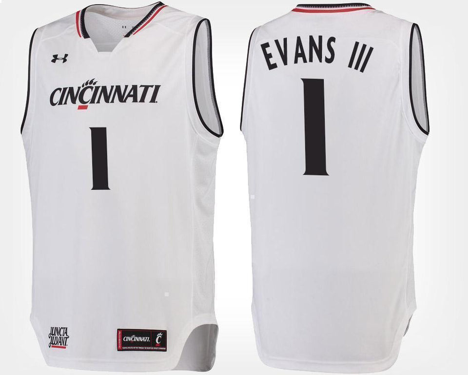 Jacob Evans III Cincinnati Bearcats Basketball Jersey-White