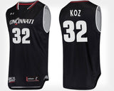 John Koz Cincinnati Bearcats Basketball Jersey-Black