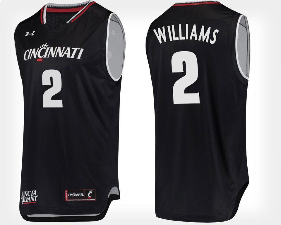 Keith Williams Cincinnati Bearcats Basketball Jersey-Black