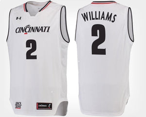 Keith Williams Cincinnati Bearcats Basketball Jersey-White