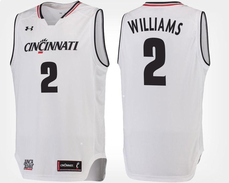 Keith Williams Cincinnati Bearcats Basketball Jersey-White