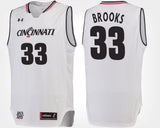 Nysier Brooks Cincinnati Bearcats Basketball Jersey-White