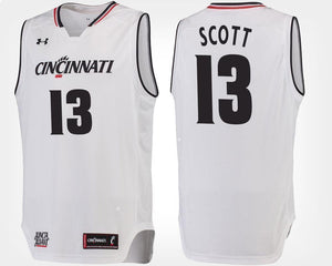 Tre Scott Cincinnati Bearcats Basketball Jersey-White