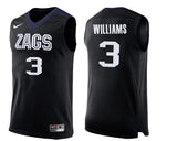Johnathan Williams Gonzaga Bulldogs Basketball Jersey - Black