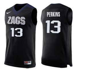 Josh Perkins Gonzaga Bulldogs Basketball Jersey - Black