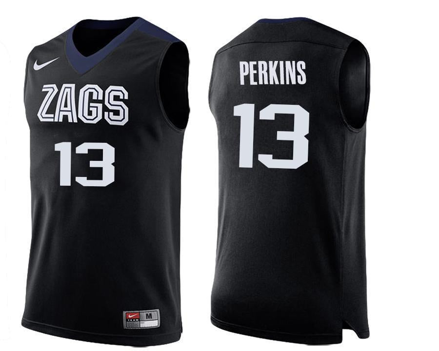 Josh Perkins Gonzaga Bulldogs Basketball Jersey - Black