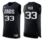 Killian Tillie Gonzaga Bulldogs Basketball Jersey - Black