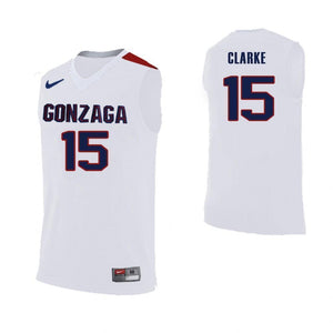 Brandon Clarke Gonzaga Bulldogs Basketball Jersey-White
