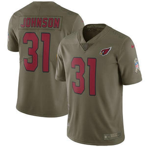 David Johnson Arizona Cardinals Salute To Service Limited Jersey - Olive