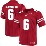 Danny Davis III Wisconsin Badgers Football Jersey Red