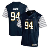 Jarron Jones Notre Dame Fighting Irish Football Jersey Navy Stripe