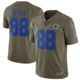 Dez Bryant Dallas Cowboys Salute To Service Limited Jersey - Olive