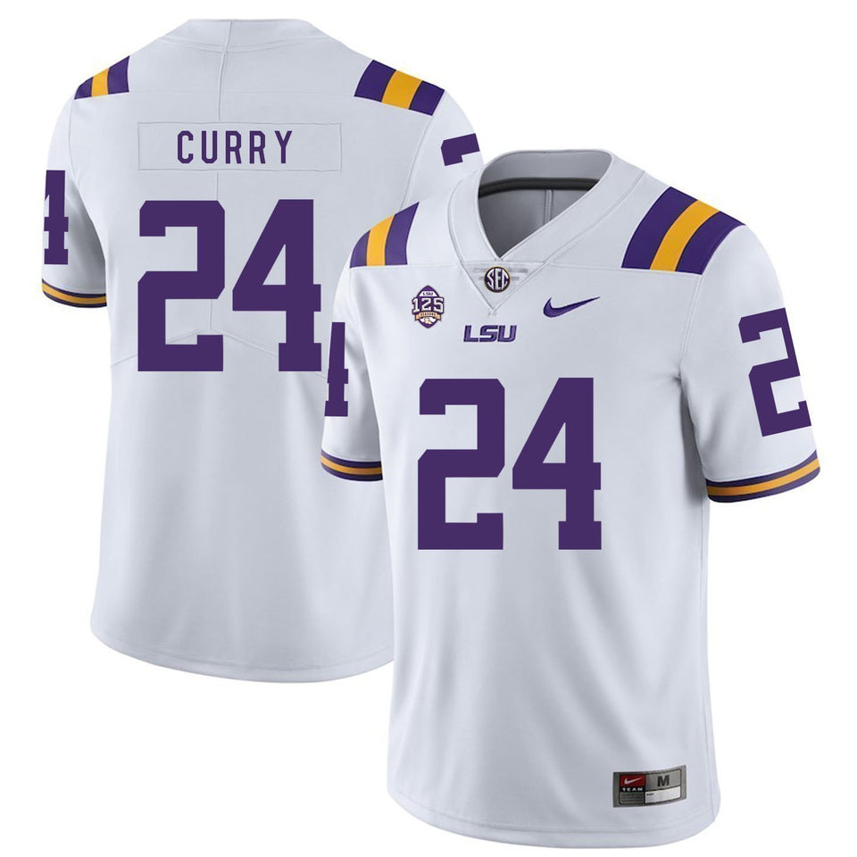 Chris Curry LSU Tigers Football Jersey - White