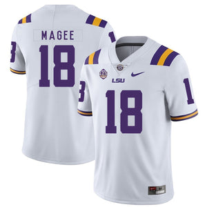 Terrence Magee LSU Tigers Football Jersey - White