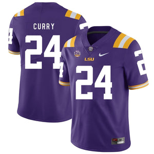 Chris Curry LSU Tigers Football Jersey - Purple