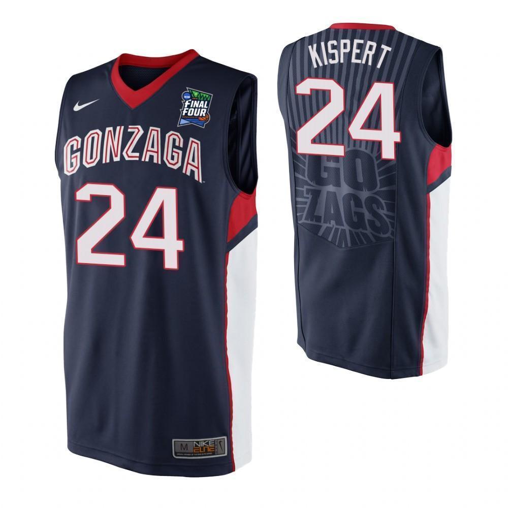 Corey Kispert Gonzaga Bulldogs 2019 Final Four Basketball Jersey - Blue