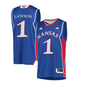 Dedric Lawson Kansas Jayhawks Basketball Jersey-Blue