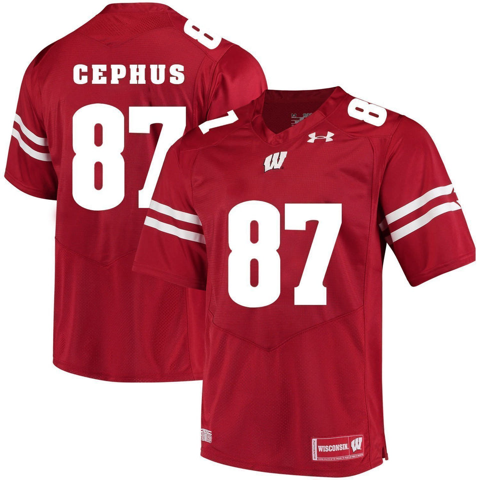 Quintez Cephus Wisconsin Badgers Football Jersey Red