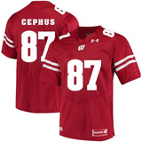 Quintez Cephus Wisconsin Badgers Football Jersey Red