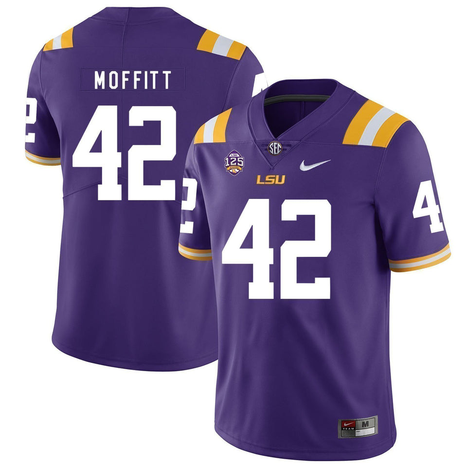 Aaron Moffitt LSU Tigers Football Jersey - Purple