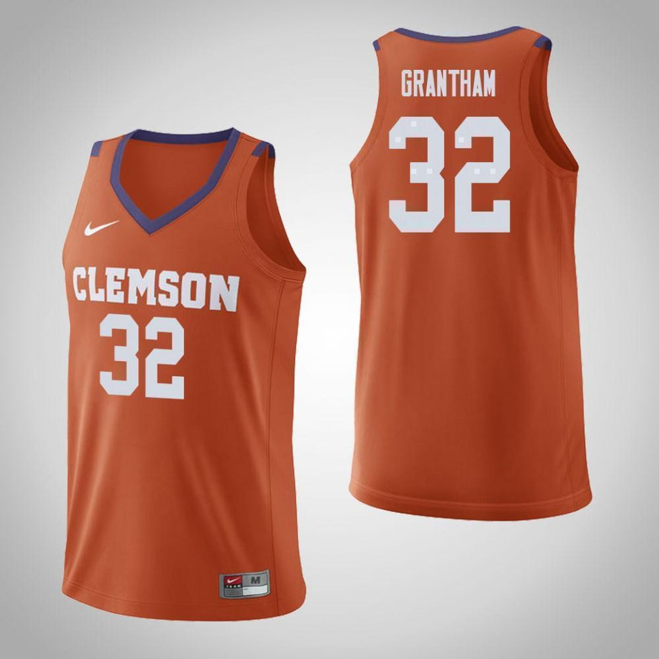 Donte Grantham Clemson Tigers Basketball Jersey
