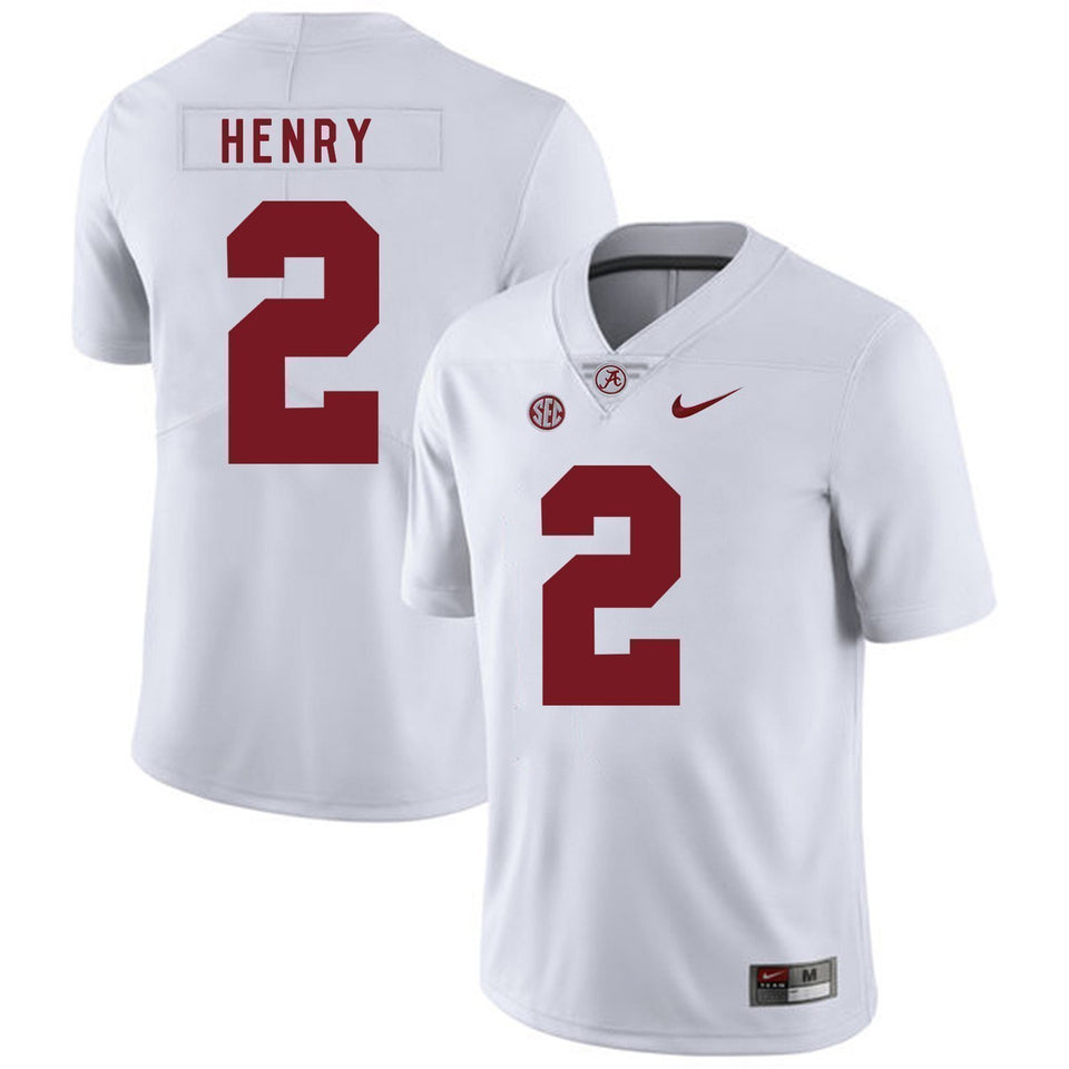 Derrick Henry Alabama Crimson Tide Football Jersey White