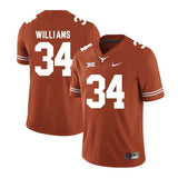 Williams #34 Texas Longhorns Football Jersey - Orange