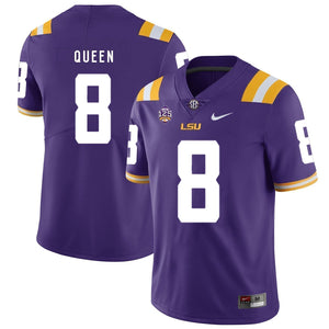 Patrick Queen LSU Tigers Football Jersey - Purple