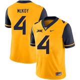 Kennedy McKoy West Virginia Mountaineers Football Jersey - Yellow